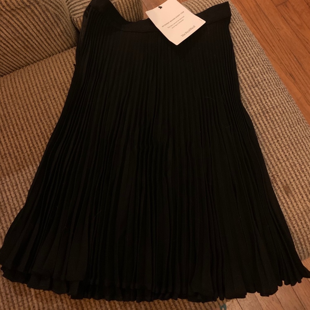 Ungaro pleated black skirt size 12